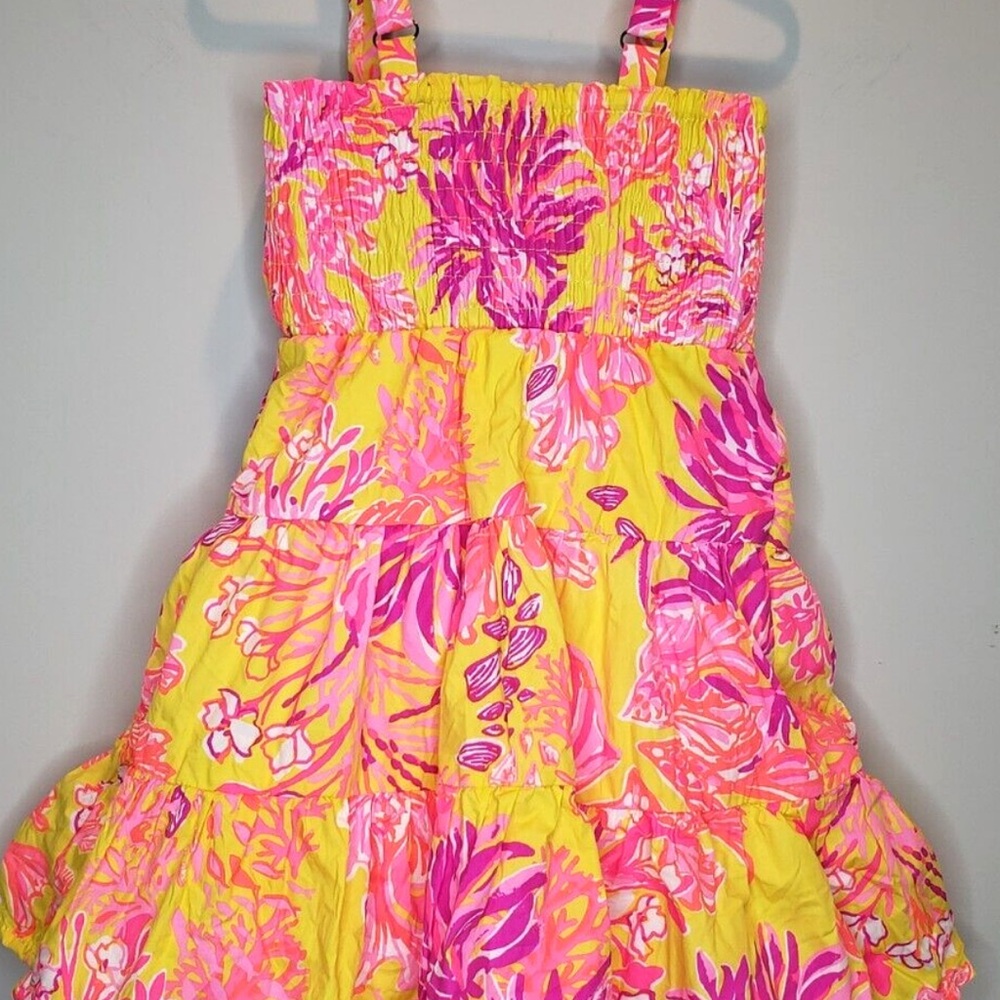 Lilly Pulitzer Vibrant Floral Sundress size LARGE ☀️☀️ - Picture 6 of 8